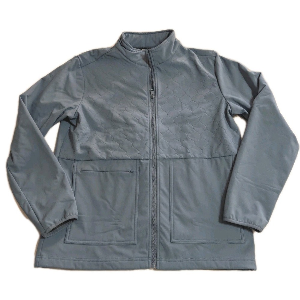 Maelreg Performance Blue Quilted Full Zip Jacket Men's Medium
